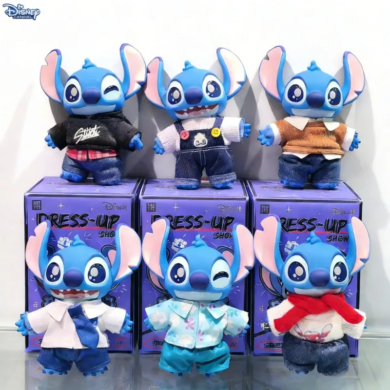 

Disney Stitch 3rd Gen Dress Up Mystery Box Plush Keychain Vinyl Face Doll Fashion Toy Bag Pendant blind box surprise box