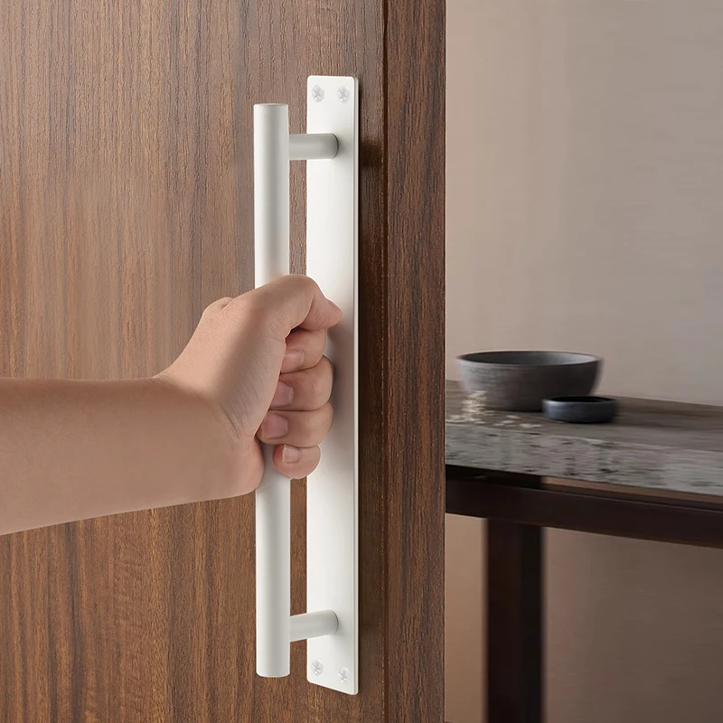 Outdoor Garage Fence Gate Handles Sliding Barn Door Handles Shed Door Handle Pulls With Baseplate Cabinet Closet Furniture Pulls