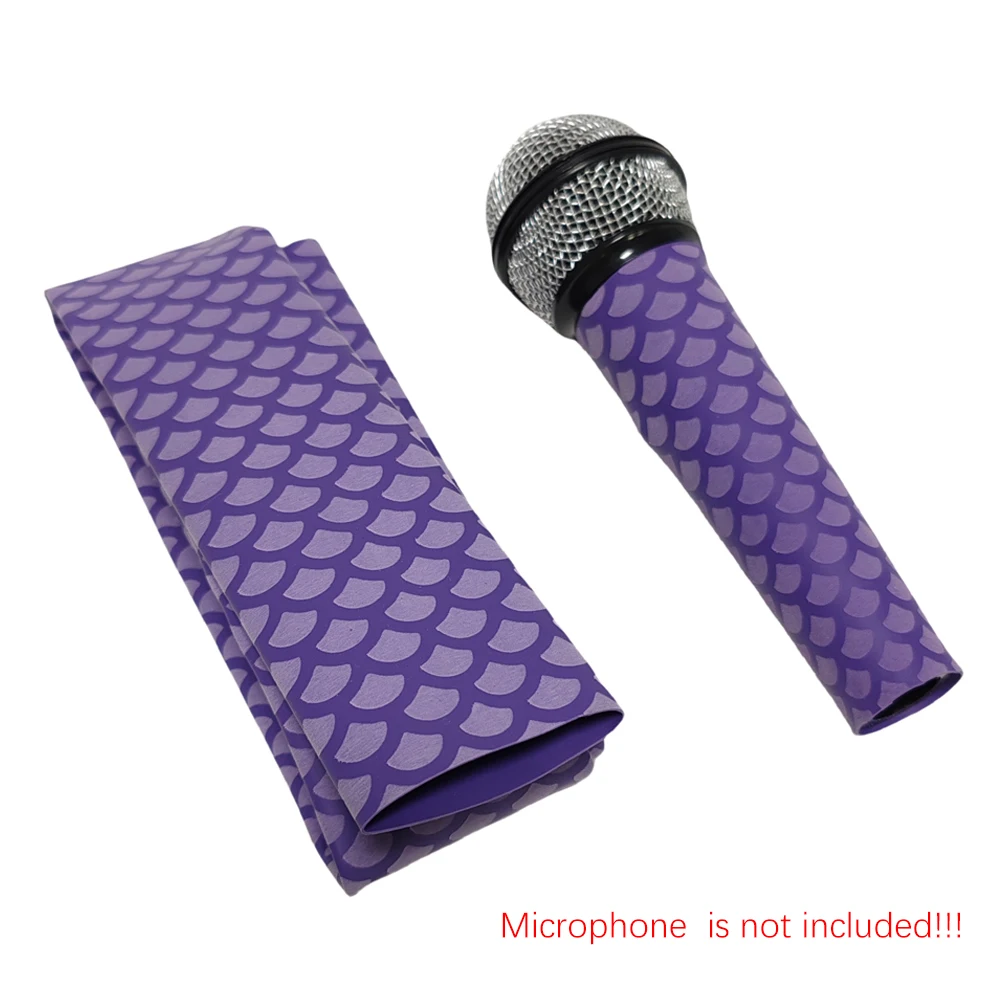 DIY Heat Shrink Tube Microphone Cover,100cm Anti-slip Heat Shrink Tube DIY for SM58 Microphone Personality Mic Decorative Cover