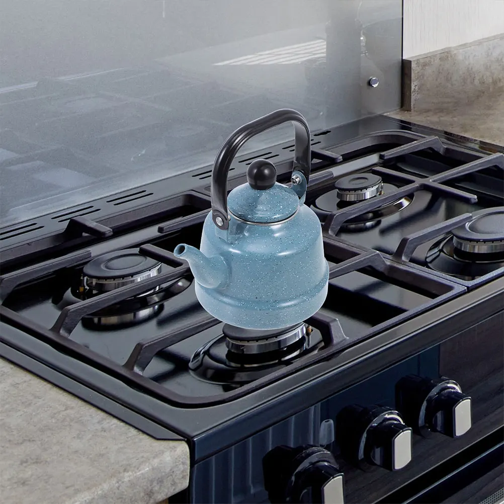 

Retro Enameled Teapot Stove Blue Large Teakettle Water Coffee Makers Vintage Tea Pot Kettle Stove Top Enamel Kitchen