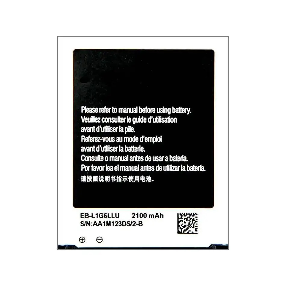 بطارية الهاتف المحمول EB-L1G6LLU 2100Mah لسامسونج غالاكسي S3 Siii I9300 I9300i I9305 I9301 I9118