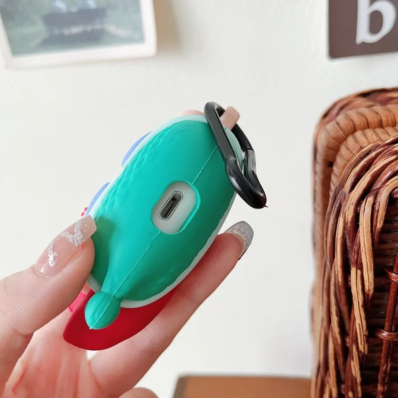 حافظة Disney Ariel لأجهزة AirPods ، سلسلة مفاتيح مضحكة ثلاثية الأبعاد ، سماعة رأس لاسلكية ، سماعة رأس بلوتوث ، غطاء سيليكون ، Airpod Pro ، 1 ، 2 ، 3