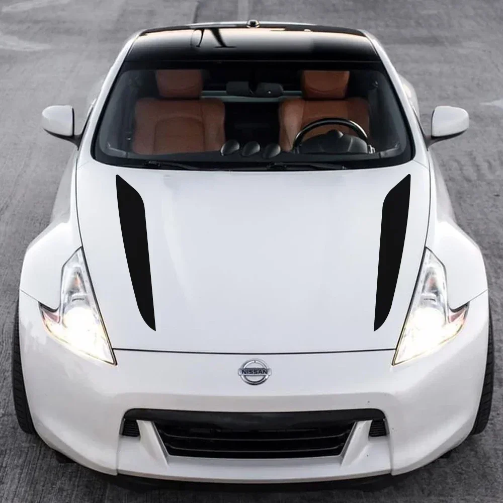 

2 шт. наклеек на капот автомобиля, виниловые полосы-декали для Audi, BMW, Ford, Volkswagen, Toyota, универсальные аксессуары для тюнинга авто