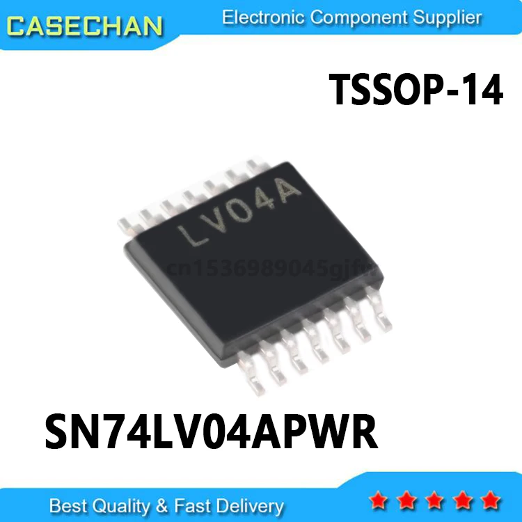 10PCS New and Original  SN74LV04APW  LV04A  SN74LV04APWR TSSOP14