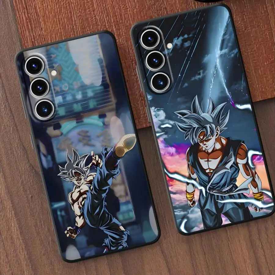 Dragon Ball Moda Goku Preto Macio Capa de Telefone para Samsung Galaxy A26 A72 A36 A23 A53 A25 A71 A51 A73 A35 A22 A52 A24 A55
