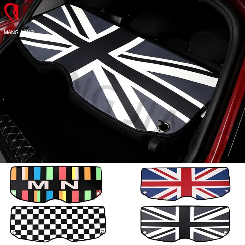 Car Interior Superfiber Leather Rear Trunk Window Pad For Mini Cooper F55 F56 F60 R60 Protection Mat Decoration Accessories