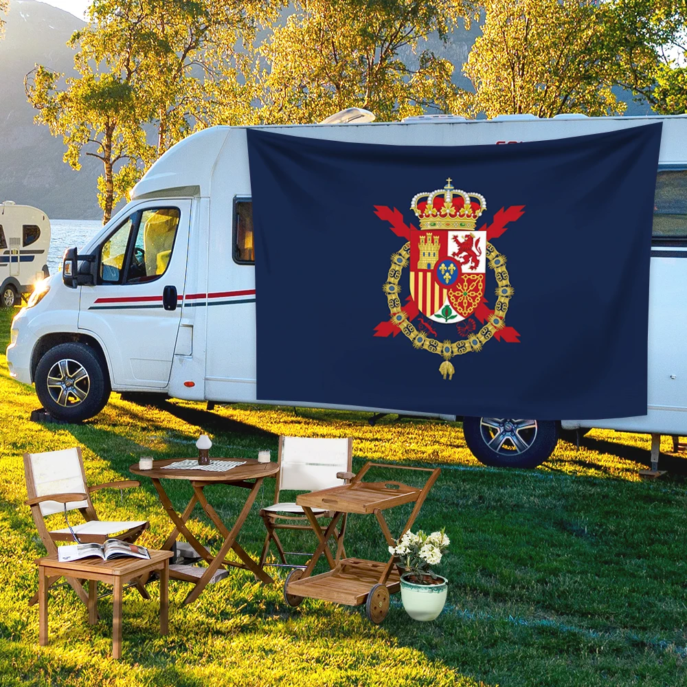 90x150cm Spain Standard of King Juan Carlos Flag Hanging High Quality Polyester Decoration Art Tapestry Banner Gift