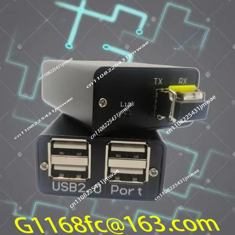 USB 2.0 Optical Transceiver, USB To Fiber Optic Transceiver, Transmission and Reception Extended By 20km