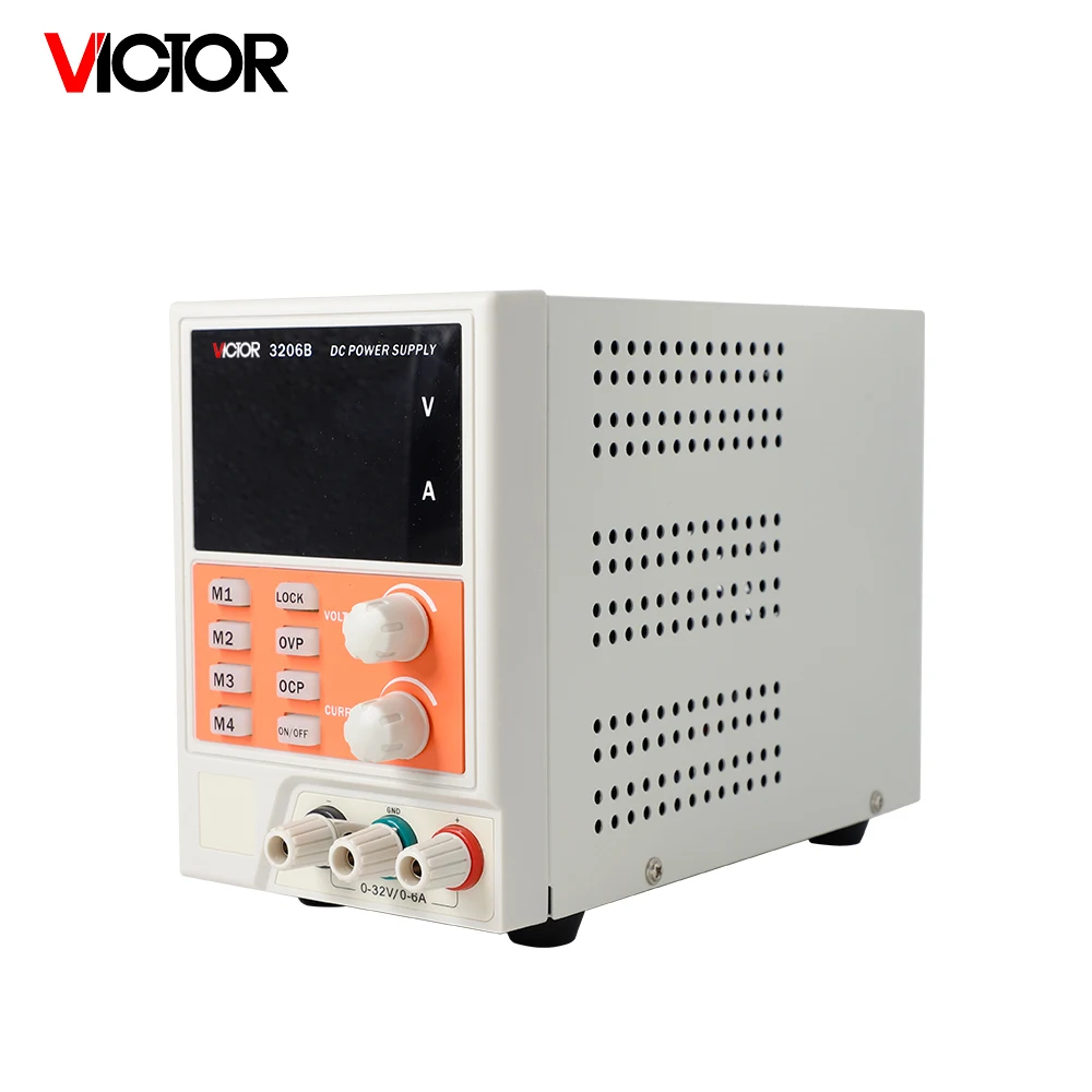 VICTOR 3206B smart bench DC switching power supply 32V 6A Adjustable LED 4/3 digit voltage / Current AC220V