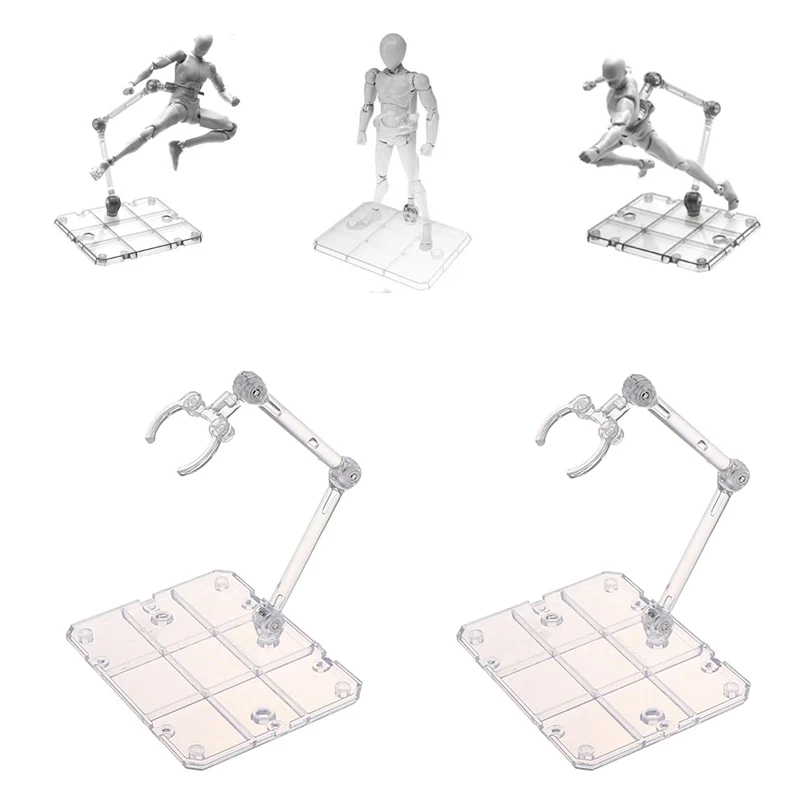 Action Figure Display Holder Base Doll Model Support Stand Miniature Model Bases Compatible With Hg Rg Sd Shf Gundam Figures