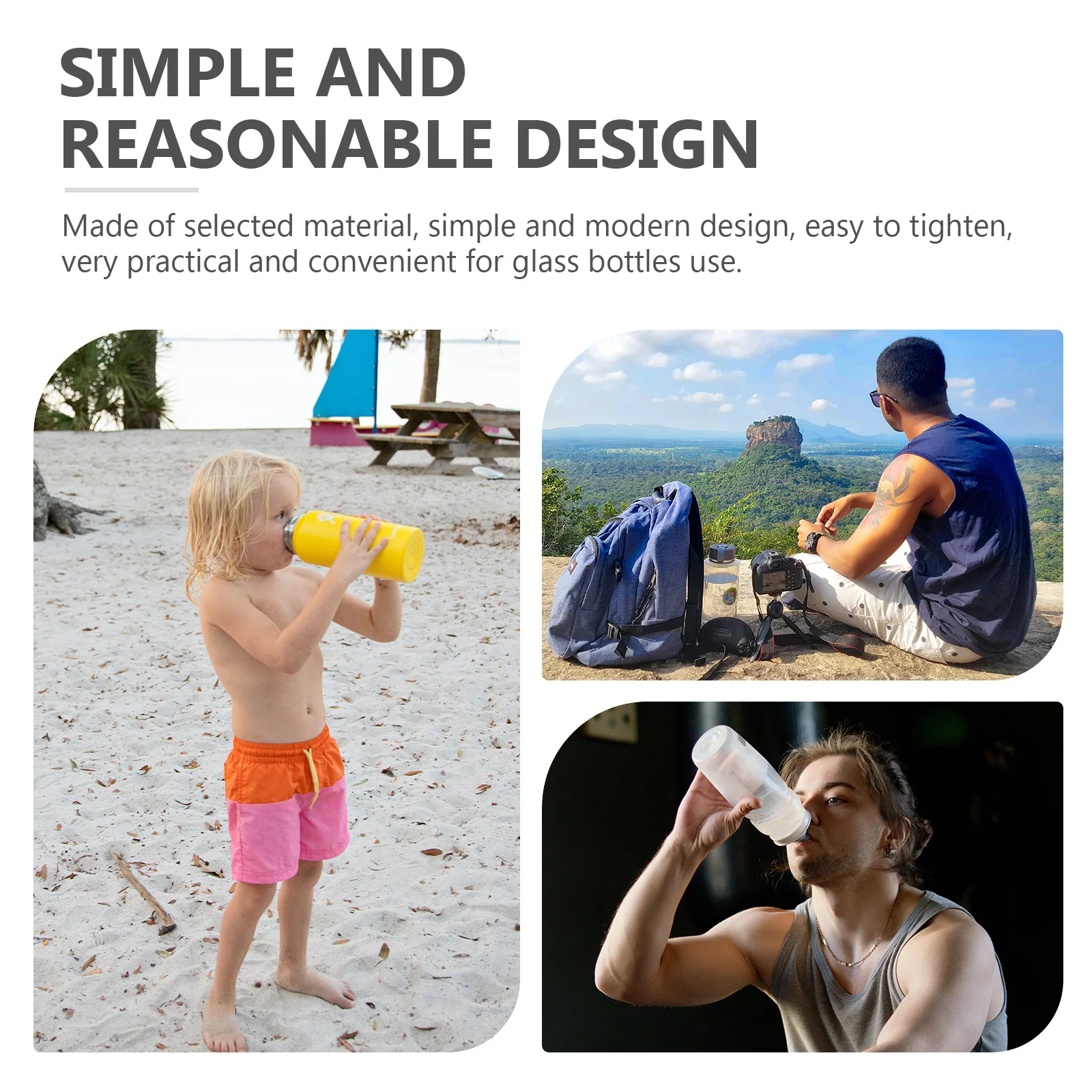 

50Pcs Bottle Caps Leak-Proof Replacement Lids for Glass Bottles Home Use Protective Sealing Caps Replacement Lids