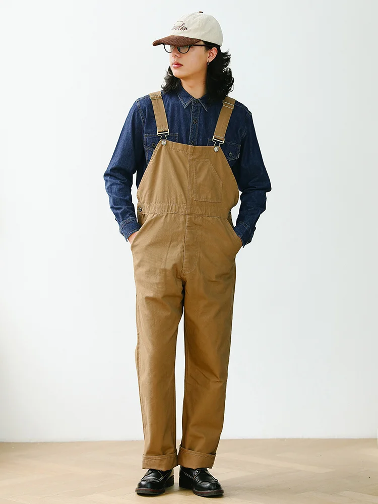 

Джинсовые комбинезоны с талией, узкие паруса, американский ретро Sle, молодежные хлопковые прямые брюки, рабочая одежда, брюки MBBCAR