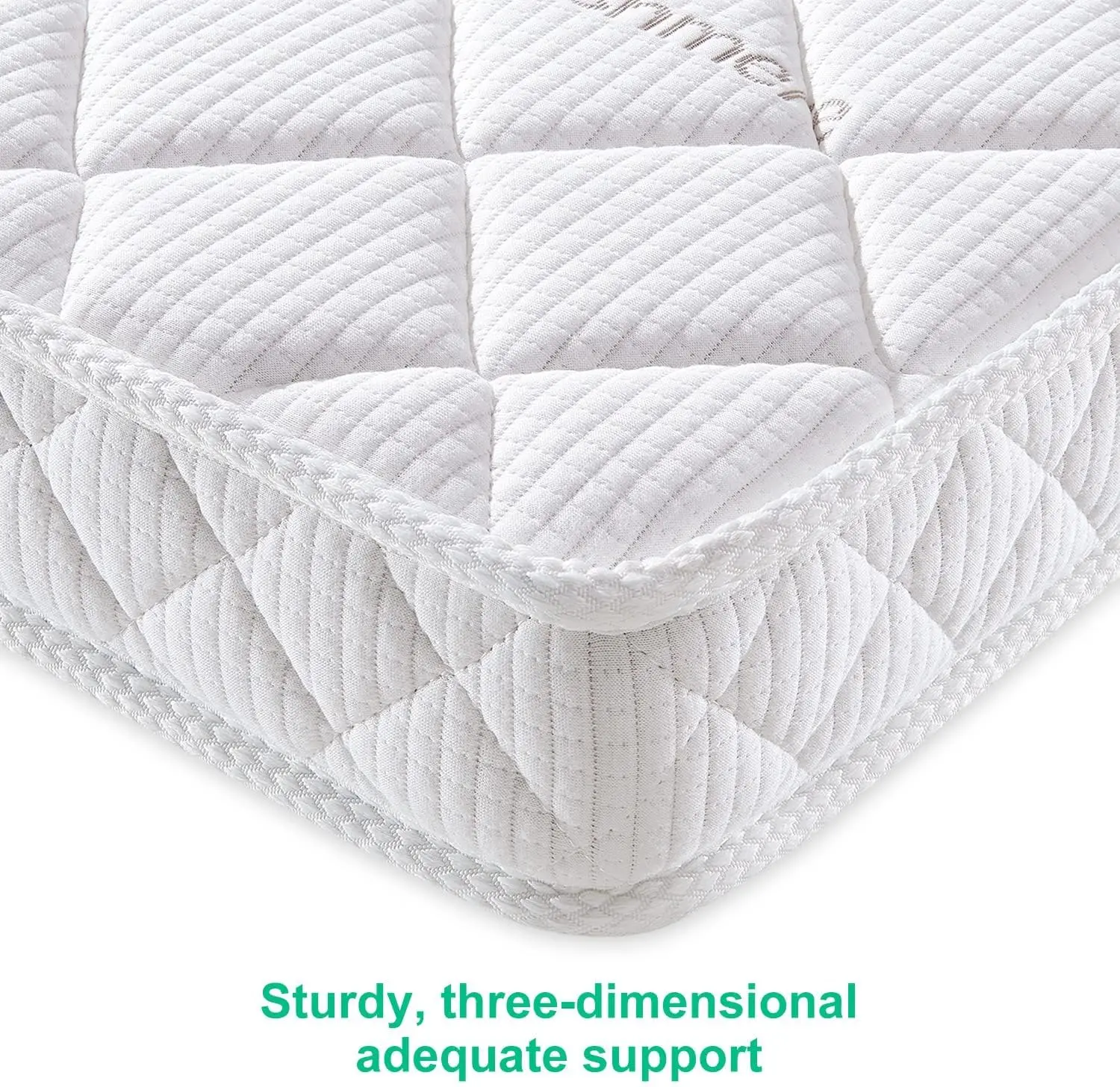 -sided Crib & Toddler Mattress, 100% Knitted Fabric-Hypoallergenic, 5" Firm Soft Crib Mattress, Non-Toxic Fits Standar