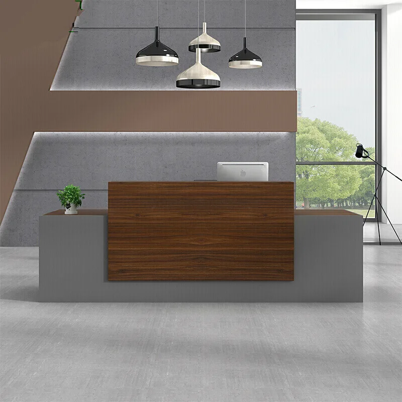 Company Reception Desk Simple And Modern Design Consultation Welcome Cashier Office Front Desk Desk