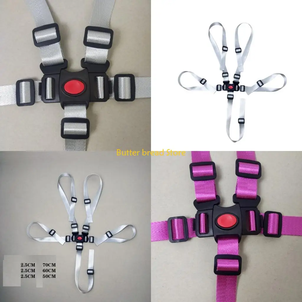 

W89C Infant Safety Strap with 5 Point Harness for Buggies Easy to Adjust