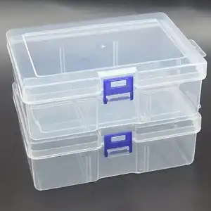 Hộp lưu trữ nhựa trong suốt, phù hợp cho đồ trang sức, phụ kiện phần cứng, vật phẩm nhỏ, thủ công DIY, mỹ phẩm 8 Nhà tổ chức nhựa mini bán hàng chính - №4