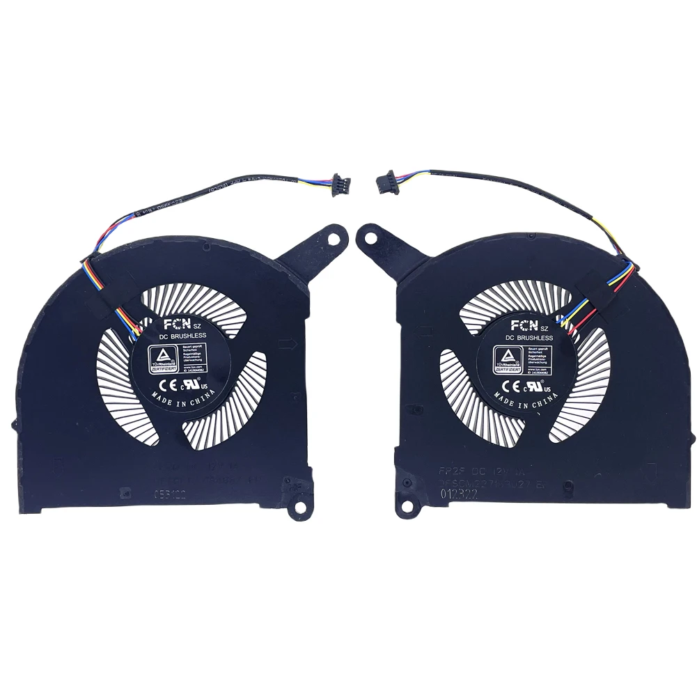 Substituição Laptop Cpu e Gpu Ventilador Ventilador de Refrigeração para Gigabyte Aero 16 17 Ye5 Xe5 Ke5 Ye4 Xe4 Ke4 Rp86 Rp86ye Rp87 Rp87ye5 Série 12v 1a