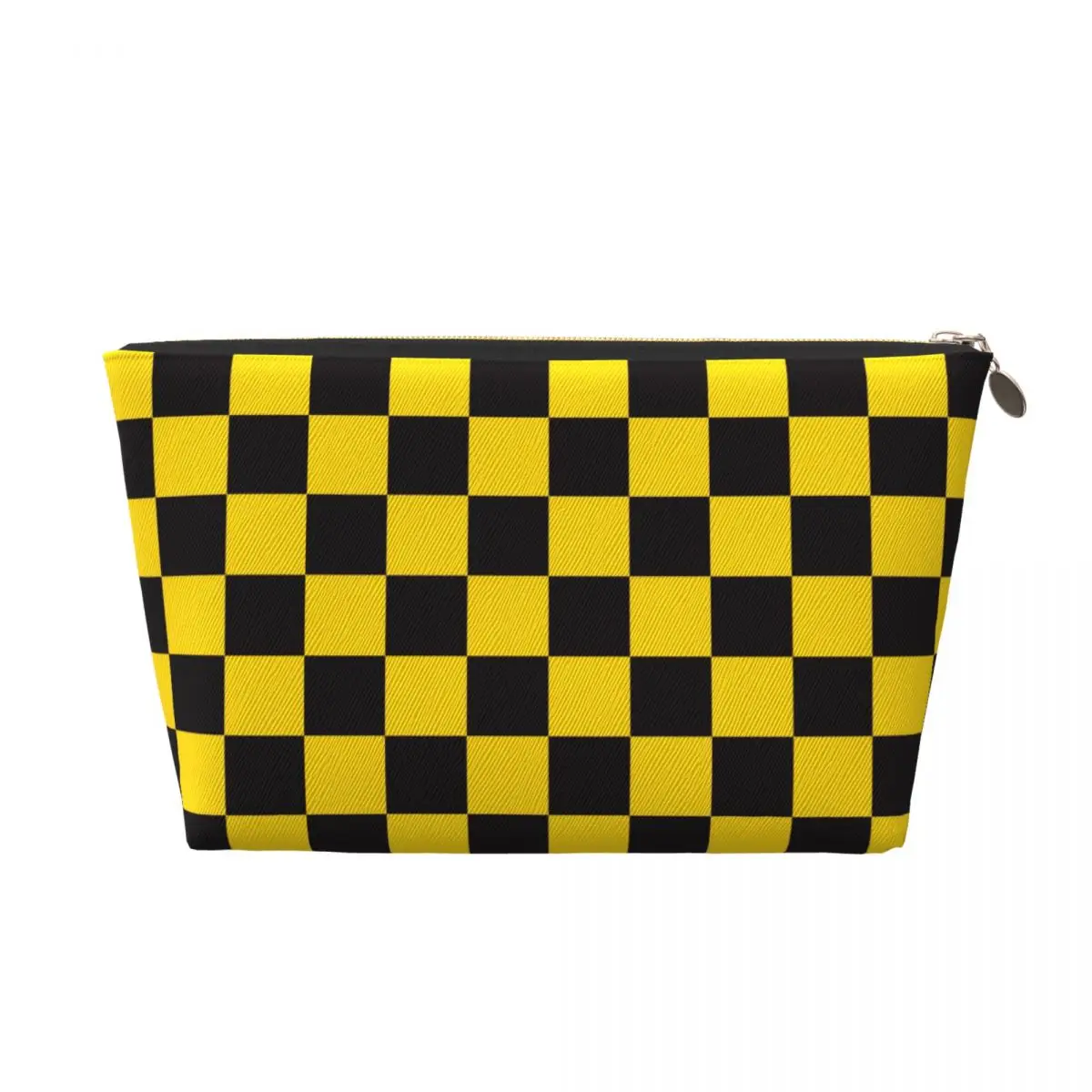 Fashion Checkered Style Exquisite and stylish portable multifunctional leather travel grooming and makeup bag