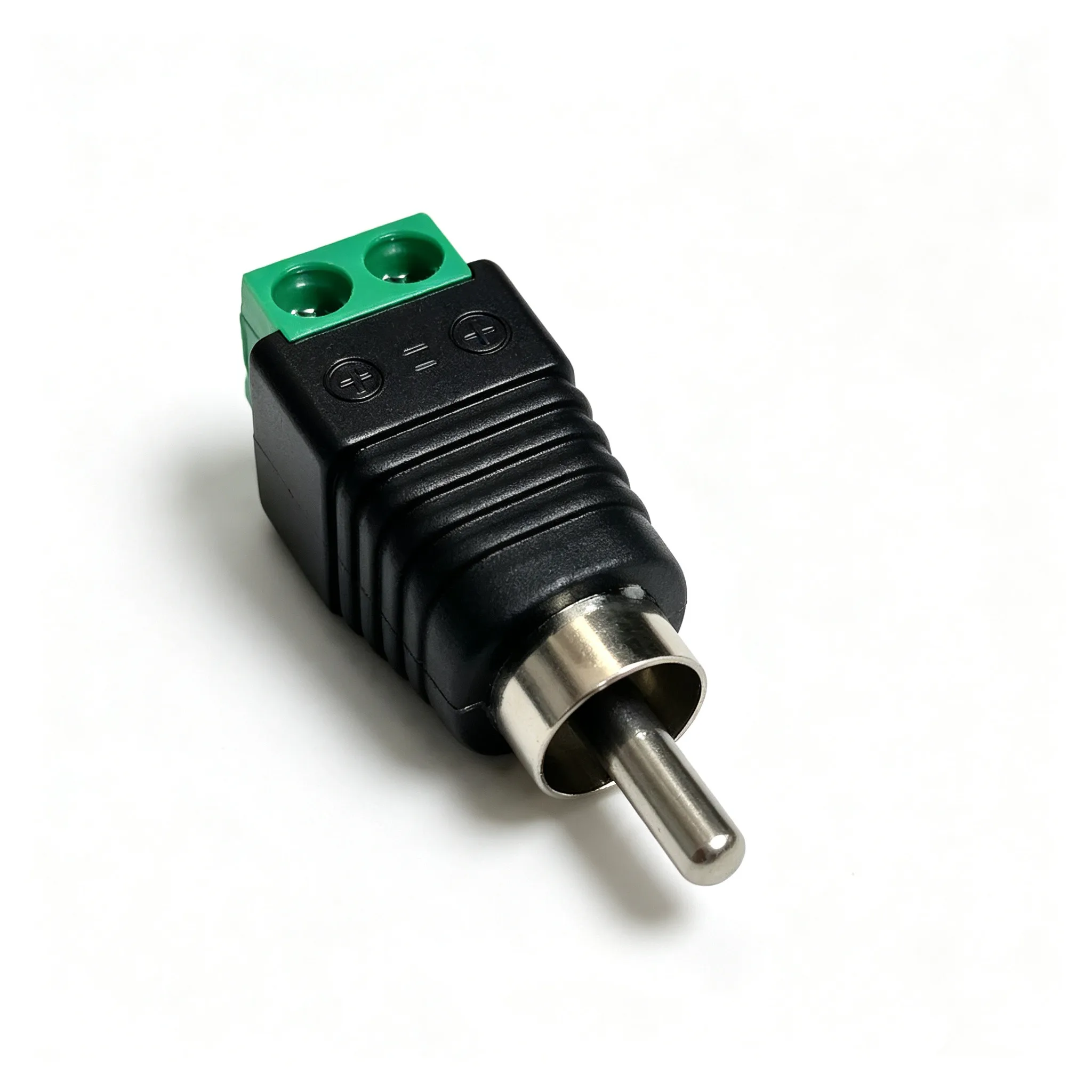 100-個-rca-オスジャック-av-ネジコネクタアダプタージャック-rca-端子台-cat5-から-cctv-カメラビデオバランケーブル監視用
