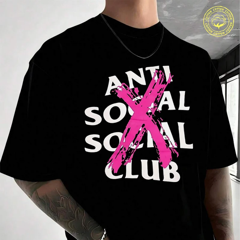 

X Logo Streetwear Graffiti Style Men's Women Summer Cotton T-shirt Moto Short Sleeved Casual Basic TShirt Round Neck Unisex Tops