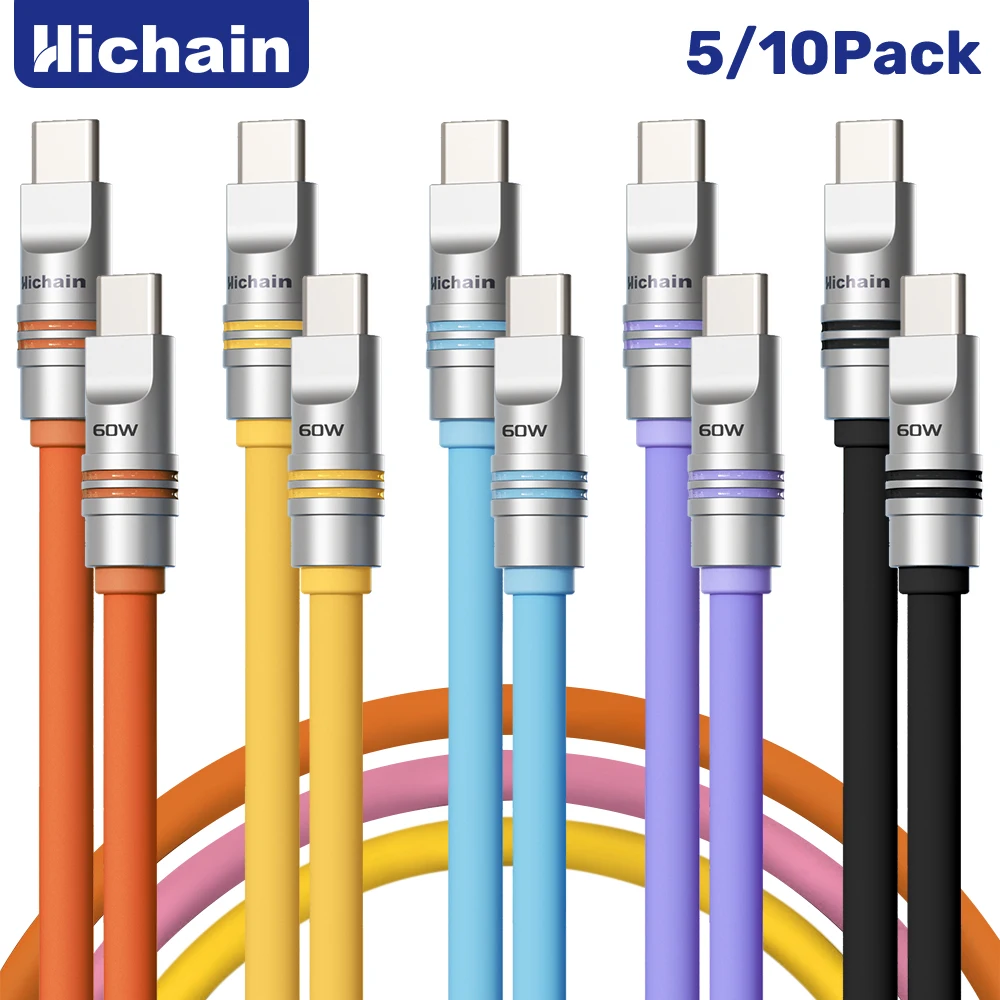 5-10pack-usb-c-to-c-fast-charging-cable-pd60w-for-iphone15-16-17-18-18pro-max-liquid-silicone-480mbps-laptop-tablets-cable12-2m