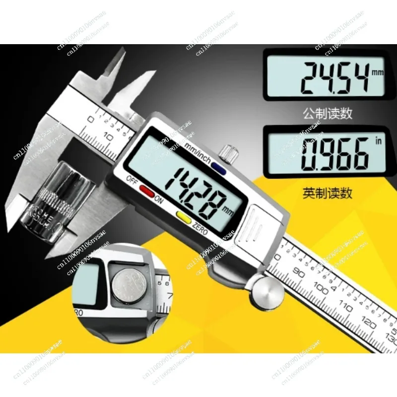 Vernier  0.01mm with depth measuring rod Measuring tools Stainless steel caliper 0-150mm electronic digital display