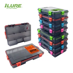 ILURE Fishing Tackle Box Large Capacity Waterproof Fishing Accessories Fish Hook Storage Lure Bait Organizer Boxes Fishing Goods