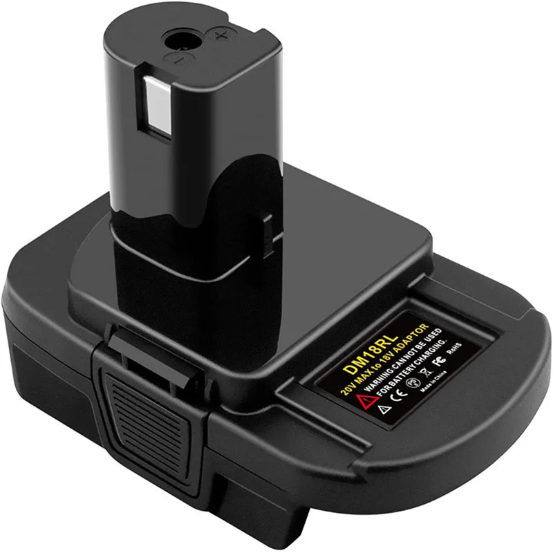 DM18RL Battery Converter Adapter For Dewalt/Milwaukee 20V Li-Ion Convertor For RYOBI 18V Lithium&Ni-NH&Ni-CD Battery