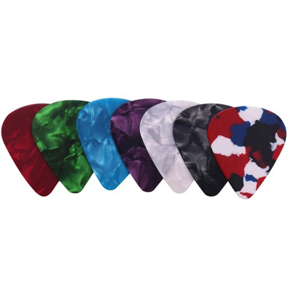 Plettri per chitarra colorati multi-dimensione da 12 pezzi, plettri in celluloide, plettri universali per chitarre folk/chitarre elettriche-AT20