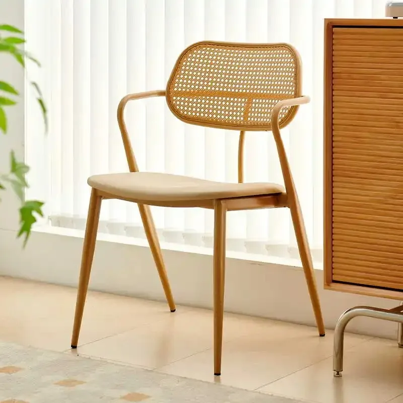 Folding Ergonomic Dinning Chair Vanity Velvet Throne Wood Dinning Chair Acrylic Pink Sillas Para Comedor Nordic Furniture