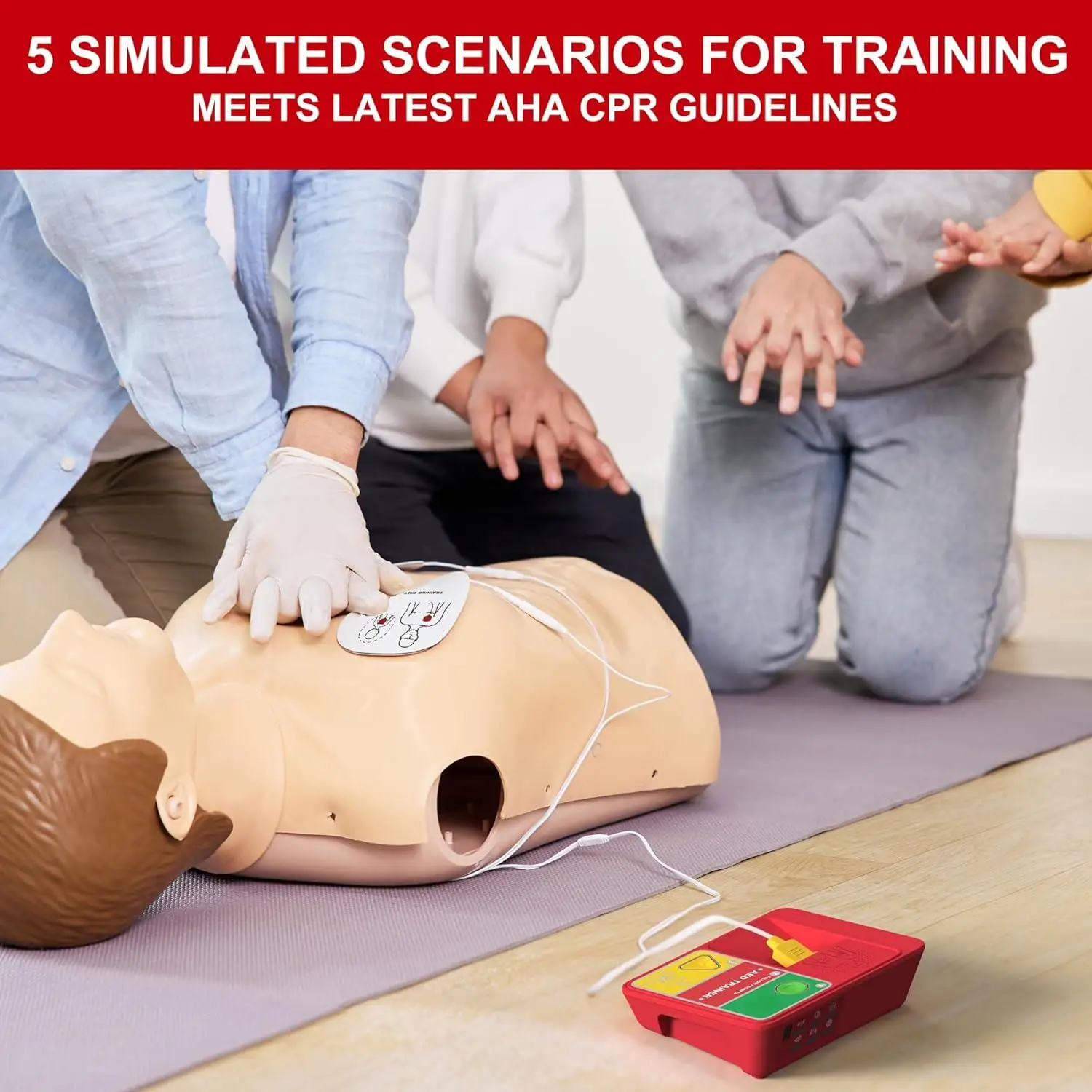 عبوة واحدة، مجموعة تدريب AED المدمجة، معدات CPR، مدرب AED IFA-120N، تدريب الإسعافات الأولية