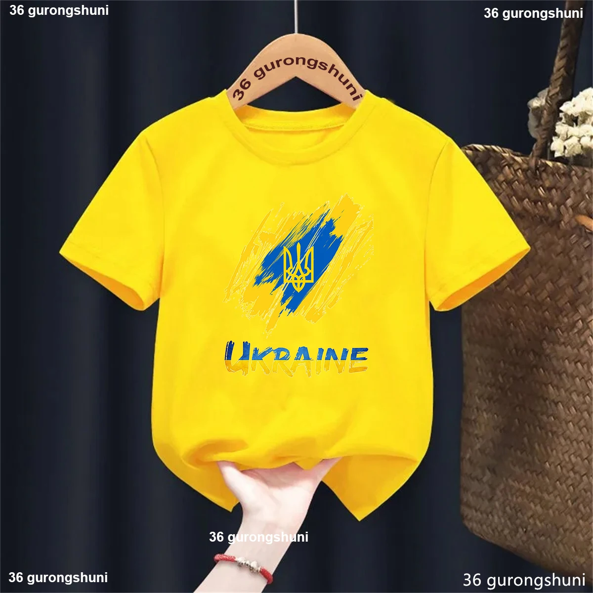 New Boys Tshirt Cute Ukraine Tshirt Ukrainian T-Shirt Harajuku Kids Tshirt Tee Little Boys Girls Unisex Top Short-Sleeve T-Shirt