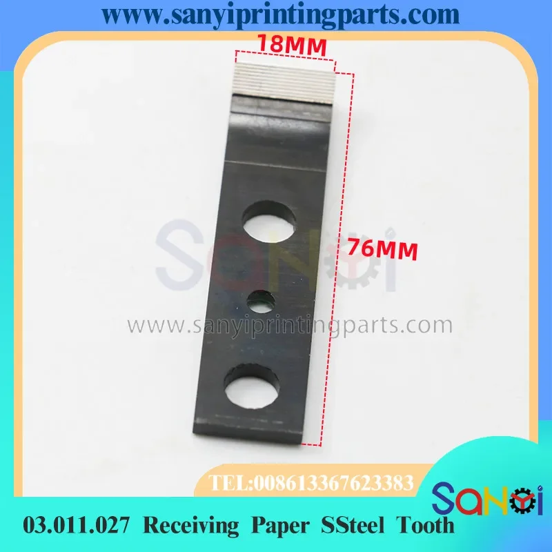 10 Pieces Heidelberg KORD Receiving Paper Steel Tooth 03.011.027 For Printing Machine Parts