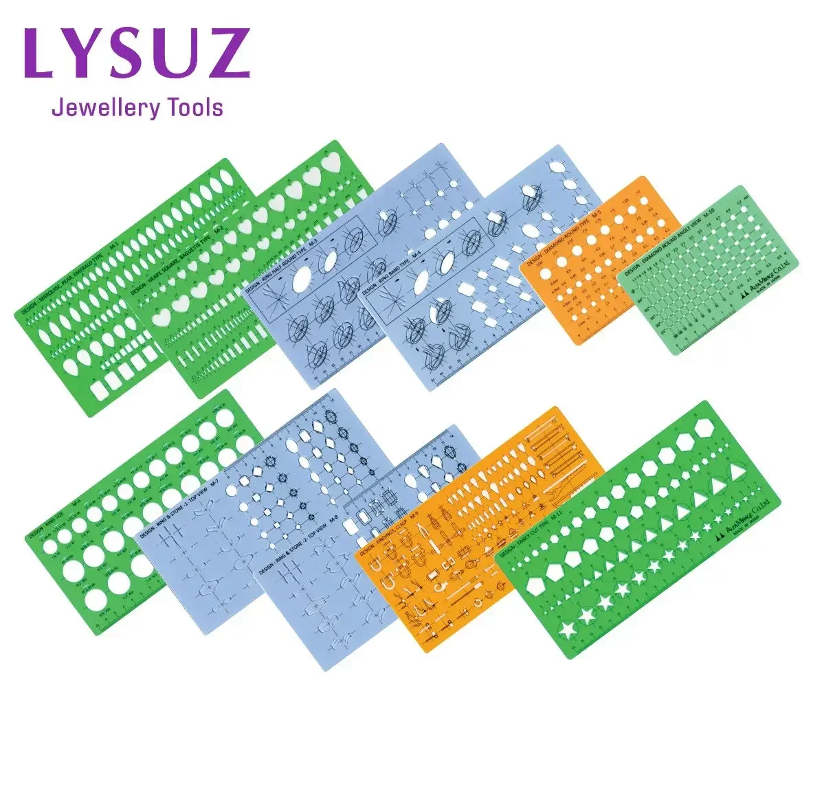 

Alfa Mirage Jewelry Design Template Diamond Gemstone Drafting Professional Japan Design Tools Supplies