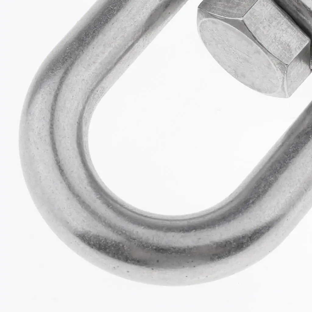 Durable Stainless Steel Double Ended Swivel Eye Hook Secure Rope Connector Ring for Playground Equipment
