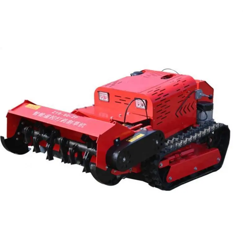 High Quality CE Approved Industrial Crawler Brush Cutter Remote Control Robot Lawn Mower for Agriculture Grass Cutting Machine