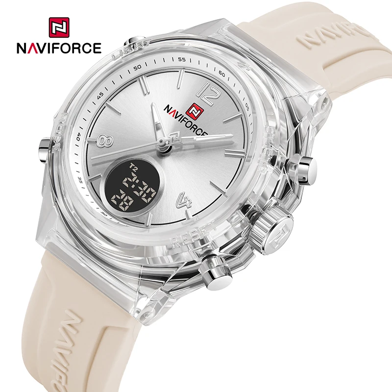 NAVIFORCE NF7109 Women Watch Top Brand Luxury Waterproof Original Lady Girl Digital LED Date Week Wristwatch