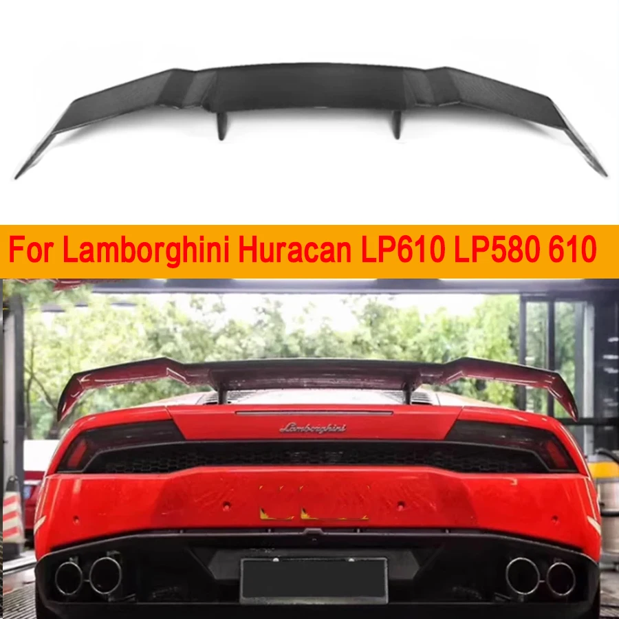 

Задние плавники из углеродного волокна для Lamborghini huracan LP580 LP610 580 610, направляющий задний спойлер, переключающее крыло, автомобильные аксессуары