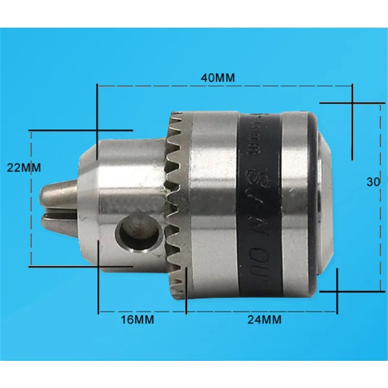 Mandrin de perceuse électrique B10, tige de connexion, perceuse à chaise B12, clé à tête de carte à manchon de connexion, mandrin de perceuse électrique