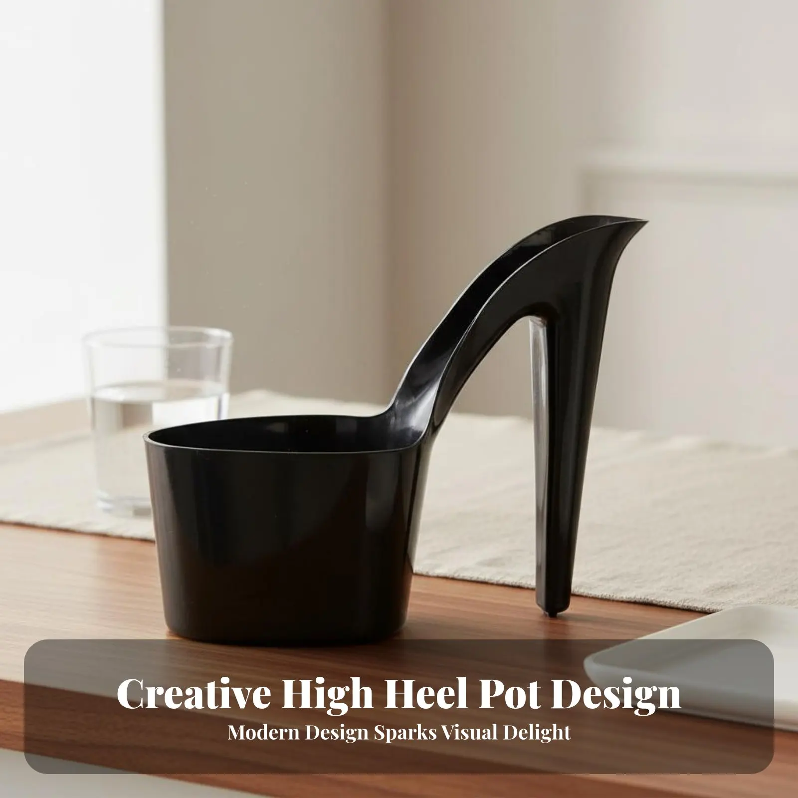 High Heel Flower Pot Distinctive Shape Shoe Shaped Planter High-Pump Shaped Planter Stylish Decor Lady Shoe Plant Pot