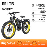 ORLMS FINDER26 Adult Electric Bicycle Bike 1000W*2W Motor 52V 25AH Battery 26 Inch Tire All Terrain Off-Road Electric Bicycle