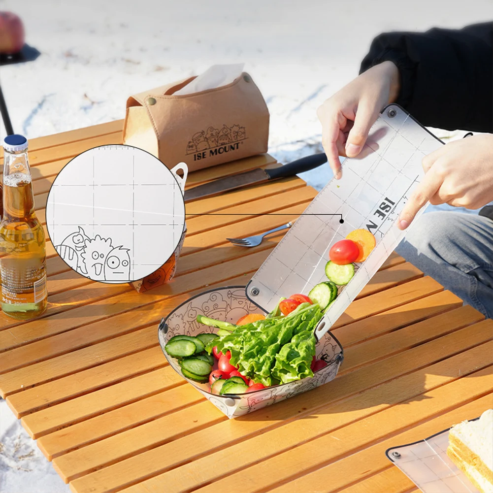 Outdoor PP Cutting Board Space Saving Vegetable Fruit Cutting Mat Portable Cutting Board Picnic Tool
