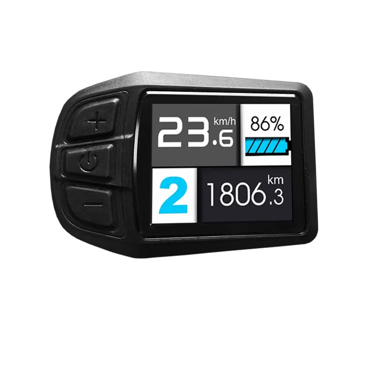 E-Bike LCD Intelligentes Display JN TFT-UKC3 Farbbildschirmanzeige 5-adriger SM/wasserdichter Stecker, mit USB-Schnittstelle, Fahrradzubehör