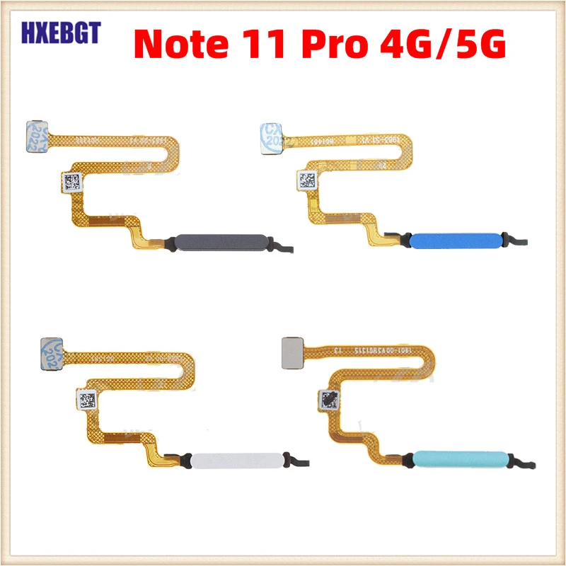 For Xiaomi Redmi Note 11 Pro 4G/5G Power Button Fingerprint Sensor Flex Cable  Touch ID Sensor Smartphone Parts