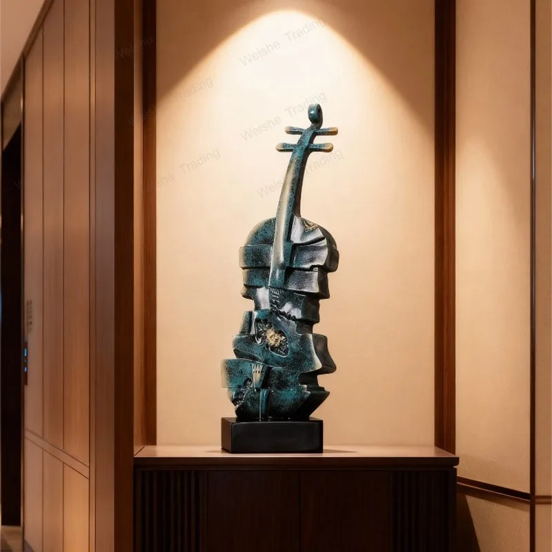 

Violin porch ornament high-end office living room niche decoration housewarming gift