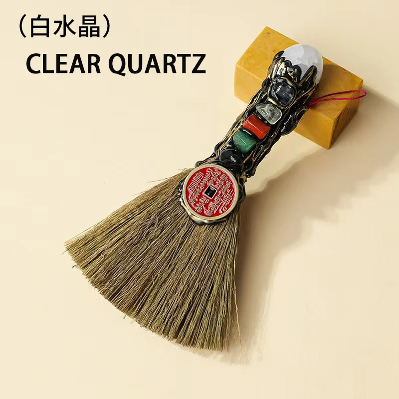 7 Chakra Feng ShuiFeng Shui Broom With Wealth Attraction & Good Luck Blessing,  Negative Energy Cleansing Handmade Lucky Char