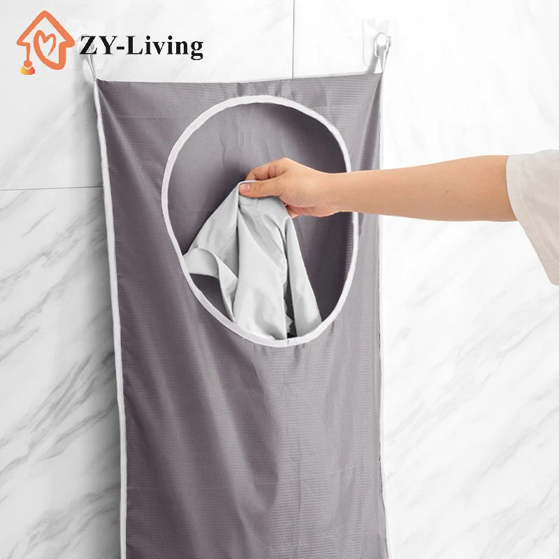 Door Hanging Laundry Basket Wall Mounted Dirty Clothes Storage Box Household Sundries Storage Bag Storage Bag