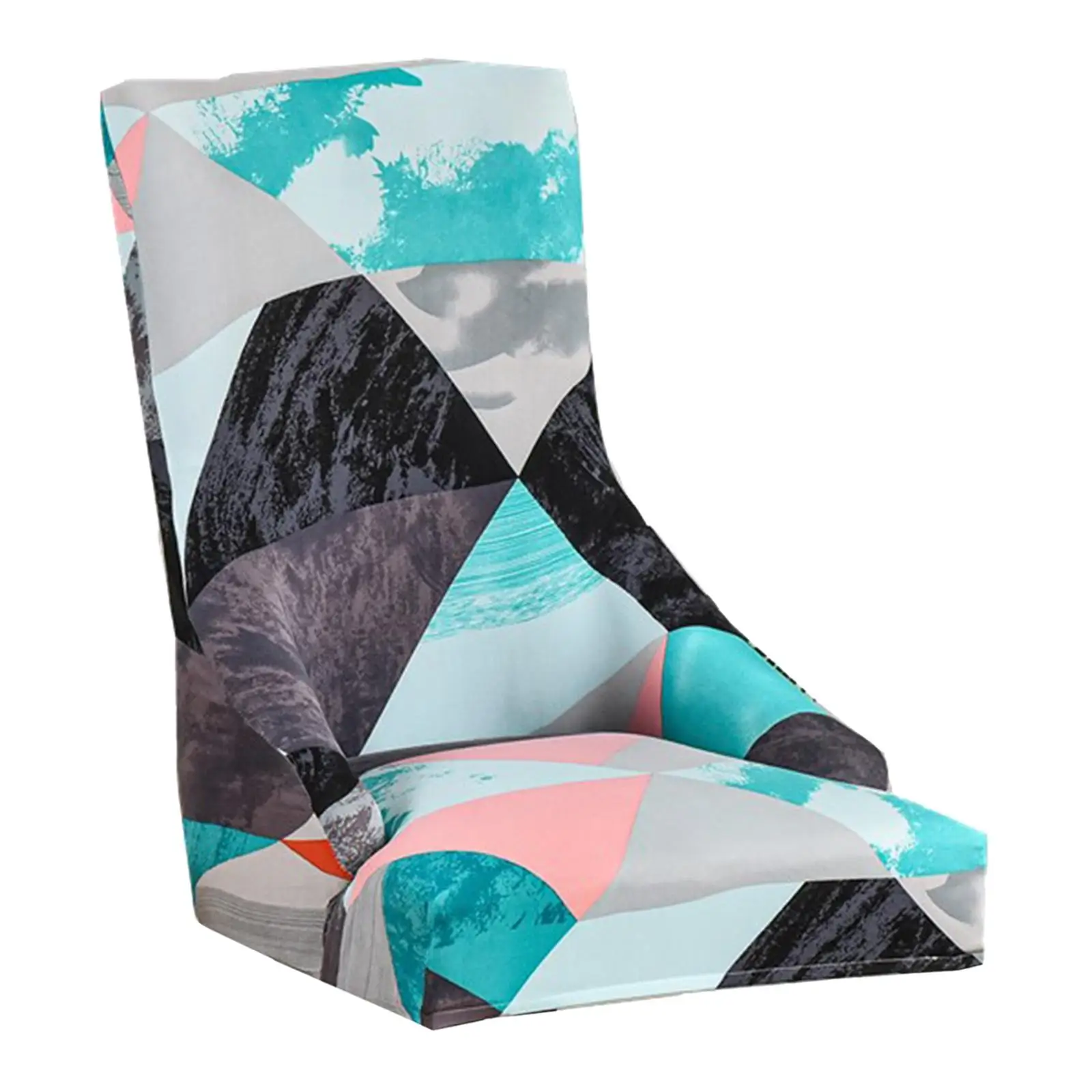 Stretch Wingback Chair Cover Decoration Removable Protector Polyester Chair Cover Slipcover for Dining Room Household Banquet
