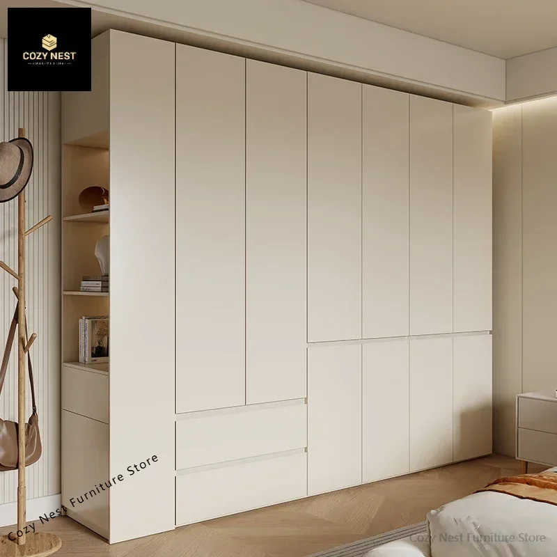 Big Cubes Tall Wardrobes Clothes Women Nordic White Cabinets Bedroom Wardrobes Armoire Wooden Guarda Roupas Bedroom Furniture