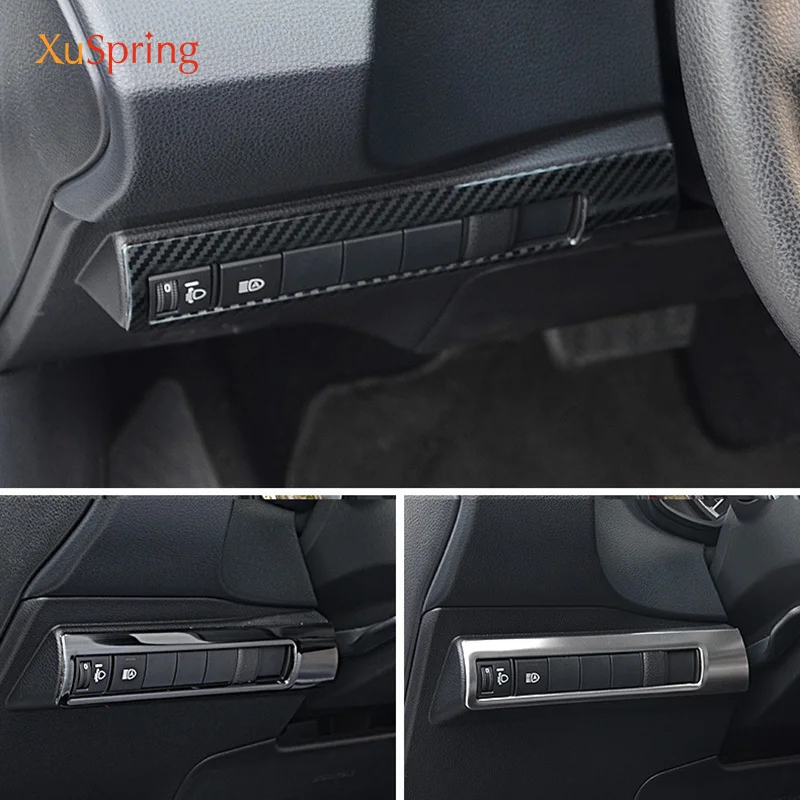 Car Head Lamp Licht Schakelaar Koplamp Instelknop Panel Controle Trim Styling Voor Toyota Corolla 2019 2020 2021 2022 E210 12th